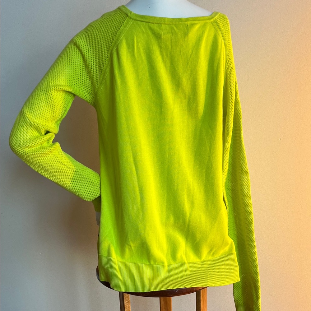 Ralph Lauren Neon Yellow/ green Crew Neck Sweater activewear womens XL - Picture 4 of 6